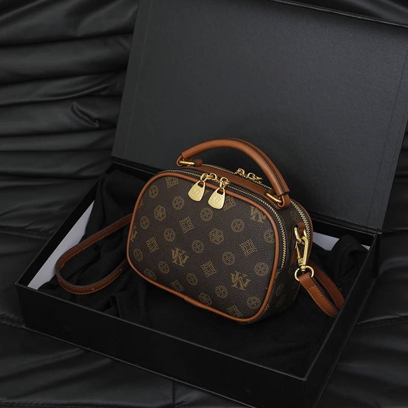 Bolsa de couro inspirada no vintage para mulheres elegante bolsa crossbody estilo designer bolsa de ombro feminina