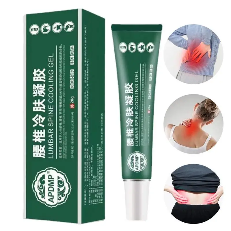 Pomada de desconforto lombar, pomada articular, bálsamo espinhal, gel de compressa fria para coluna cervical, Brises, saúde, 20g