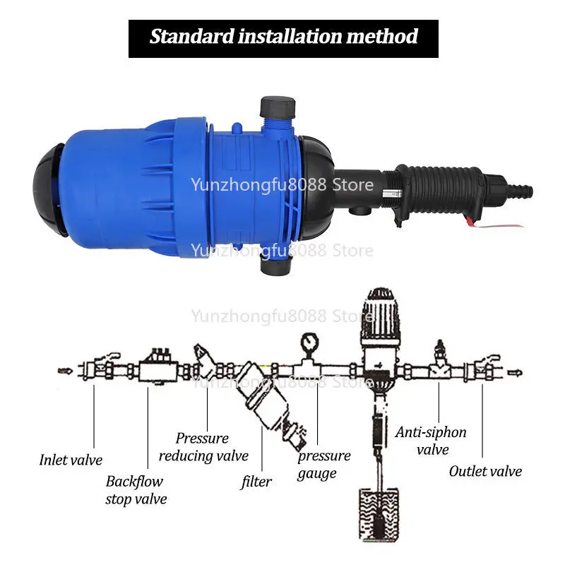 0.4% -4% جهاز الجرعة النسبي الأوتوماتيكي مضخة الجرعات حاقن الأسمدة مضخة الجرعات #3
