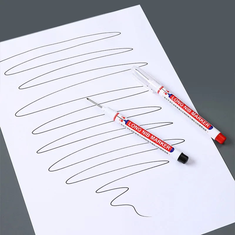 4 قطعة 20 مللي متر طويل الفم ماركر القلم طويل تلميح الحمام النجارة السيراميك النجارة ثقب عميق الديكور التجفيف السريع النفط علامات