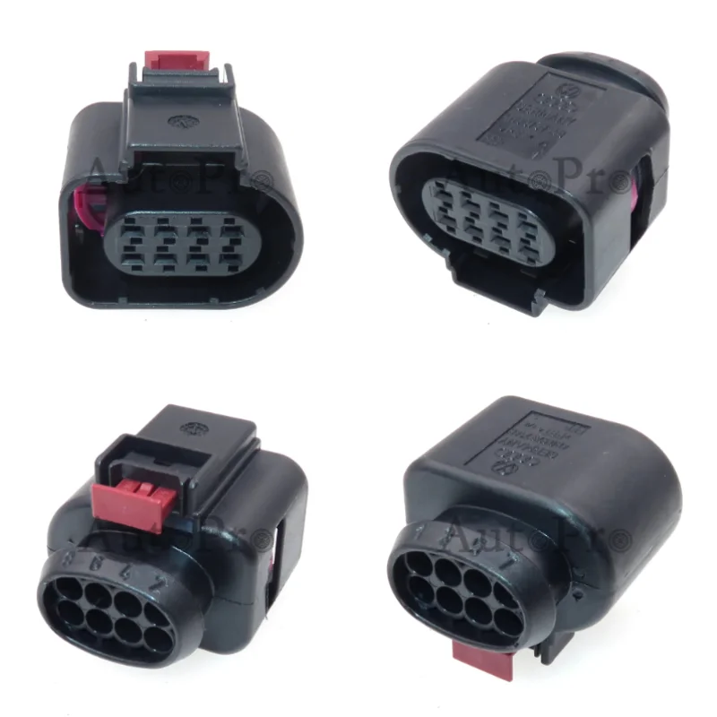1 Set 8 Hole Auto Waterproof AC Assembly Connectors 4H0973714B Car Lane Change Auxiliary Plug Automobile Wire Harness Socket