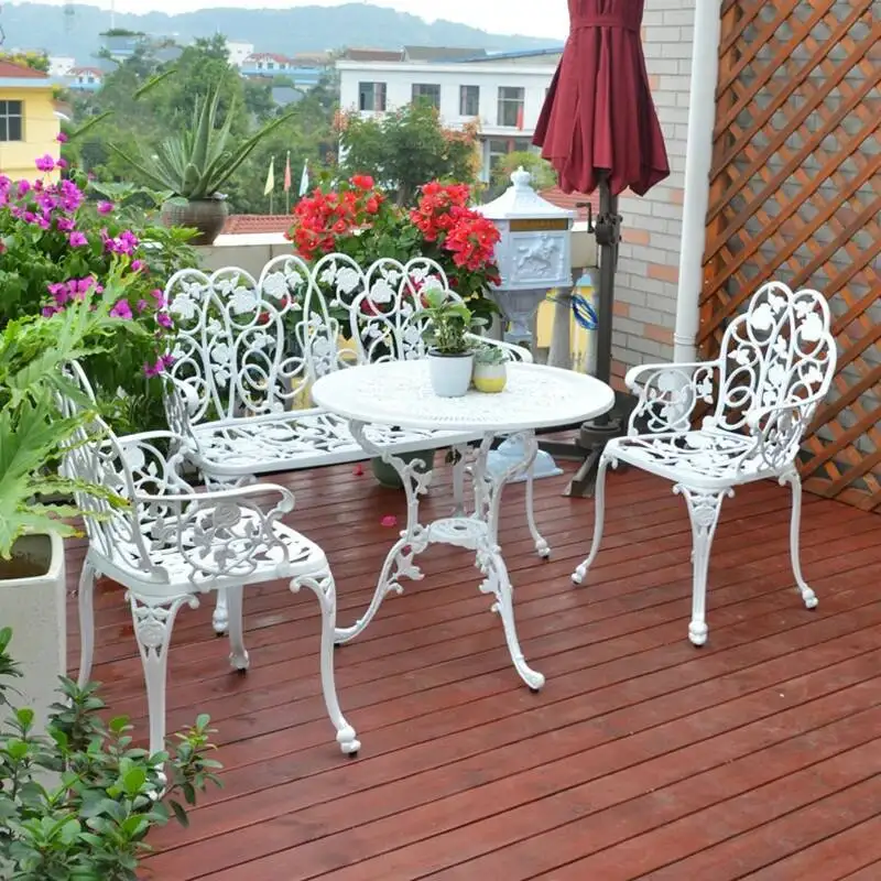 

Nordic Luxury Garden Furniture Sets Mobile Coffee Restaurant Study Table Balcony Kitchen Writing Mesas De Comedor Home Furniture