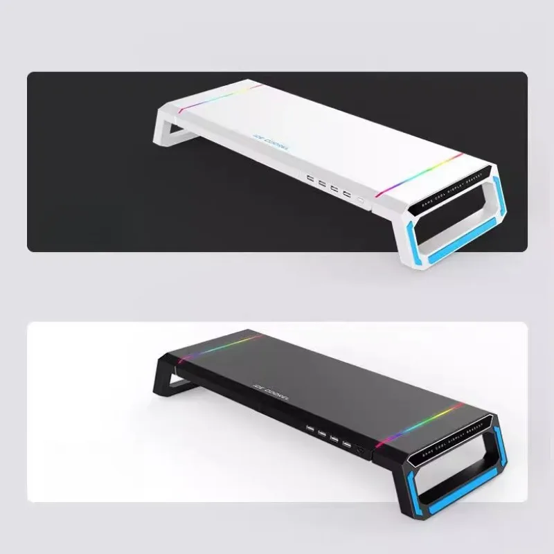 

Bingzun T1 monitor heightening bracket colorful RGB mouse pad USB3.0 folding bracket wireless charging