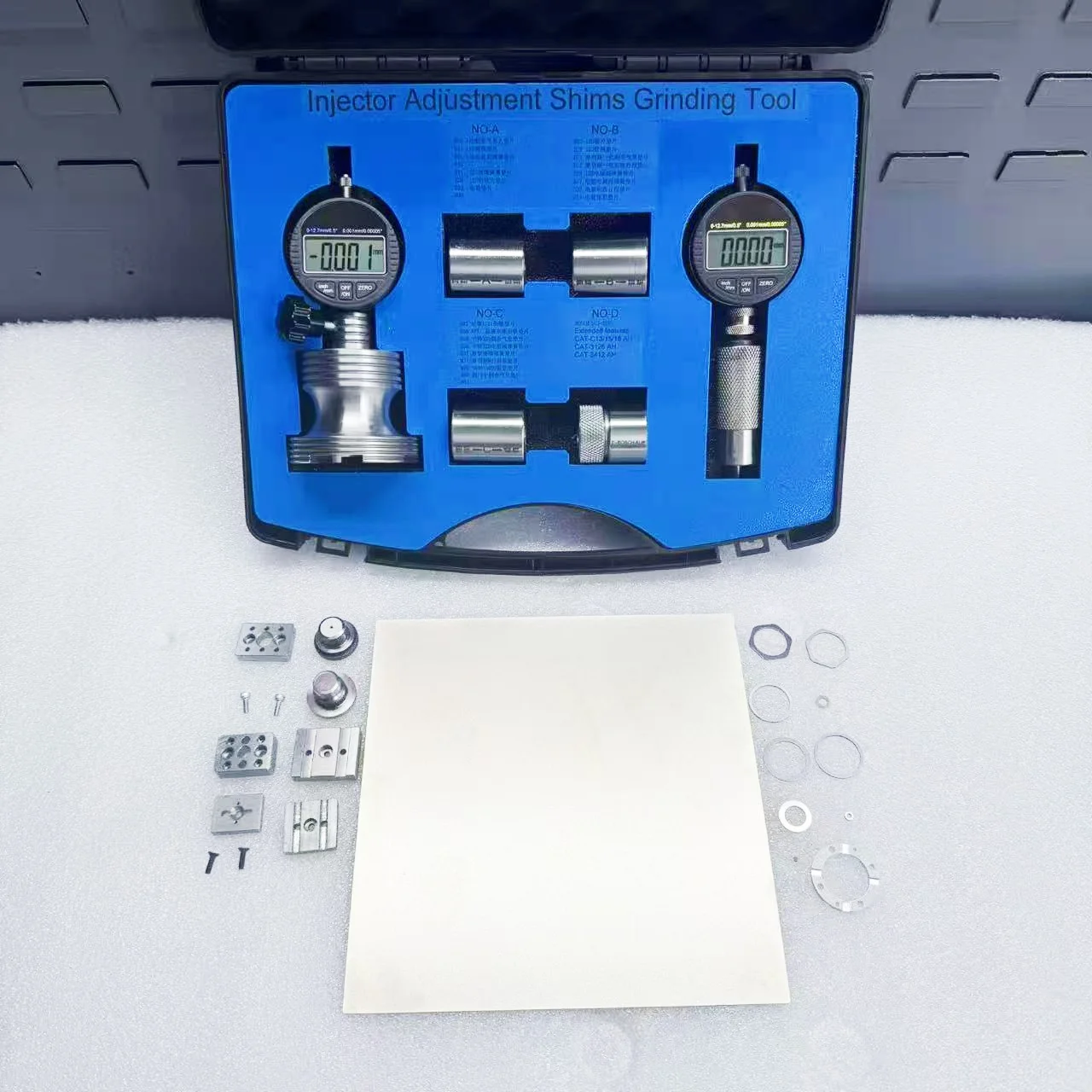 Common Rail Injector Pump Nozzle Single Unit Pump Matching Diamond Grinding Plate Observable Gasket Thick for Bosch Denso