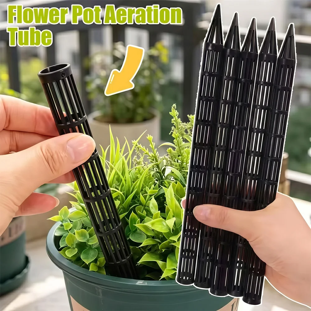 10/20Pcs Plant Aeration Tubes for Pots -Root Rot Prevention,Prevent Overwatering for Healthy Roots,Wet-dry Cycle.gardening Tools