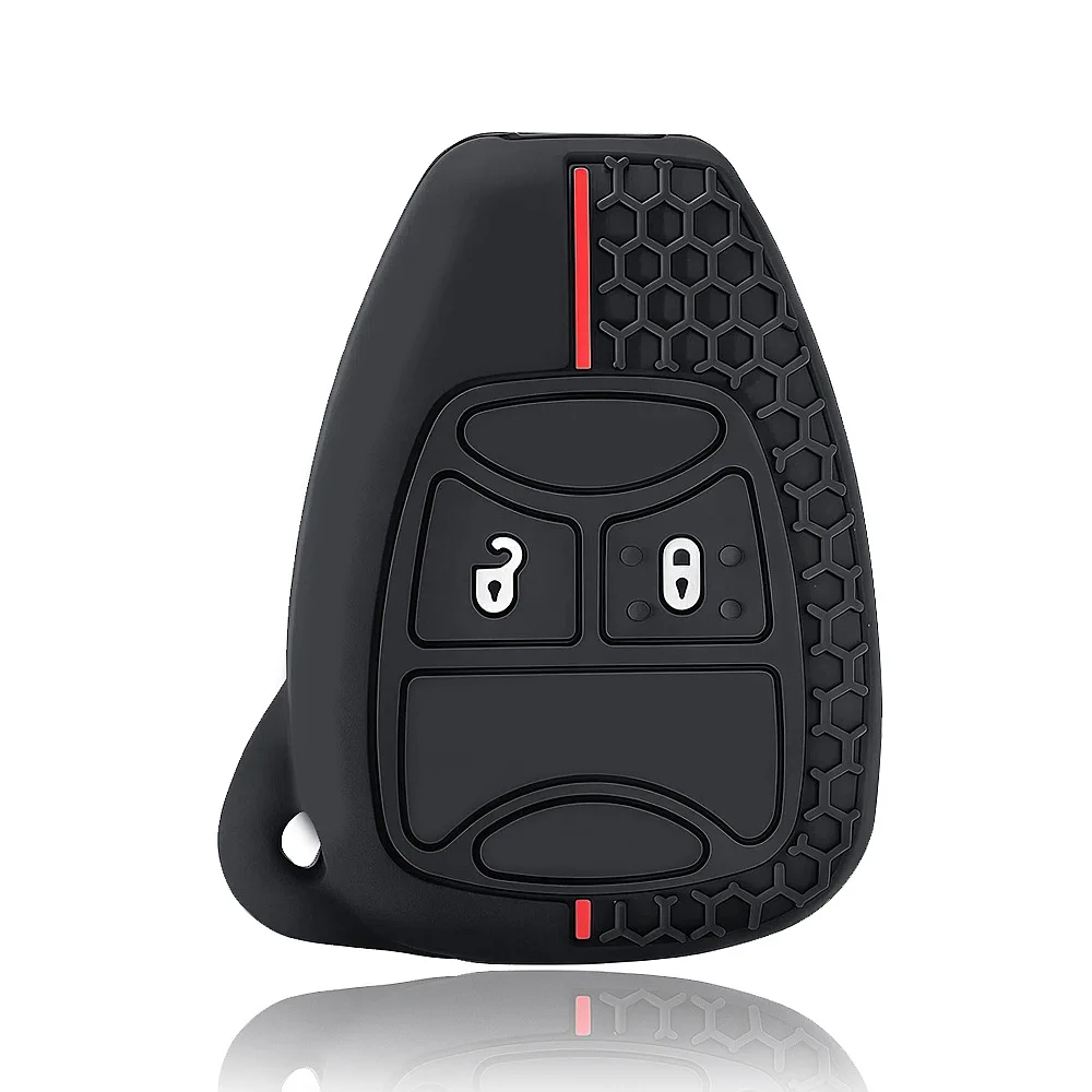 Key Holder for Chrysler Pacifica Aspen 300c Dodge Caravan Key Cover ForJeep Wrangler Jk Commander Grand Cherokee Car Key Case