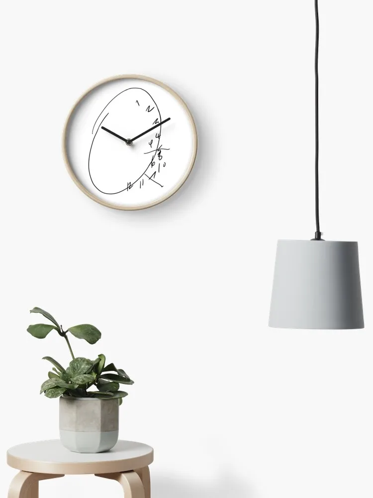 Hannibal Clock Modern Simple and Wall Hung Clock for Study Bedroom Living Room Bathroom