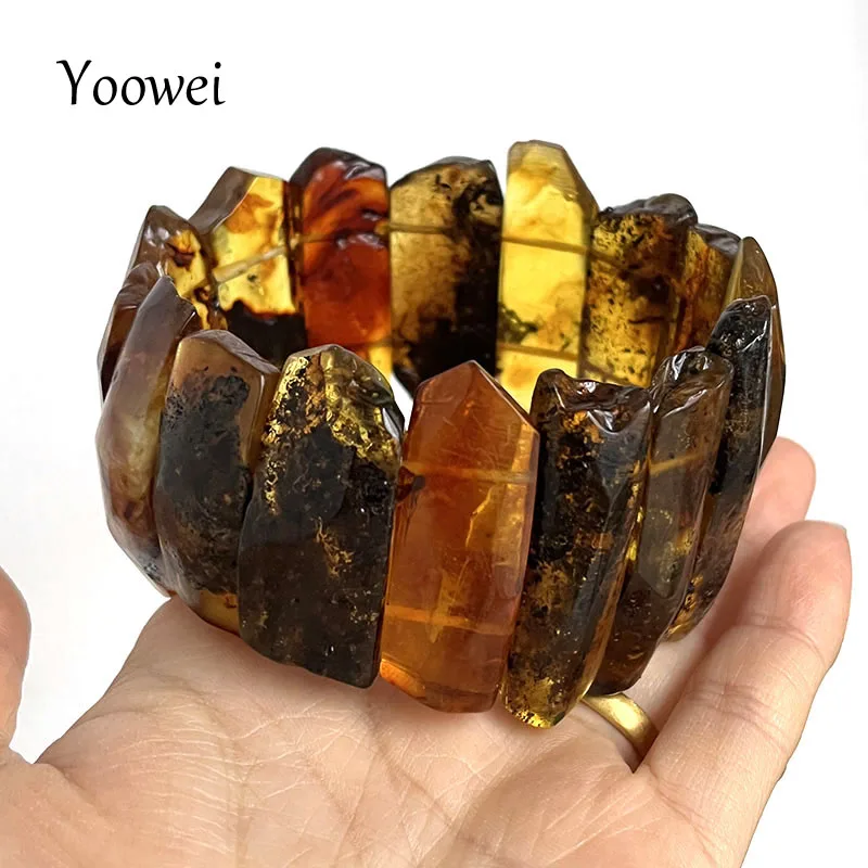 

Insects Amber Bracelets&Bangles for Unisex Gifts 100% Genuine Big Beads 2025 New Natural Stones Flying Amber Jewelry Suppliers