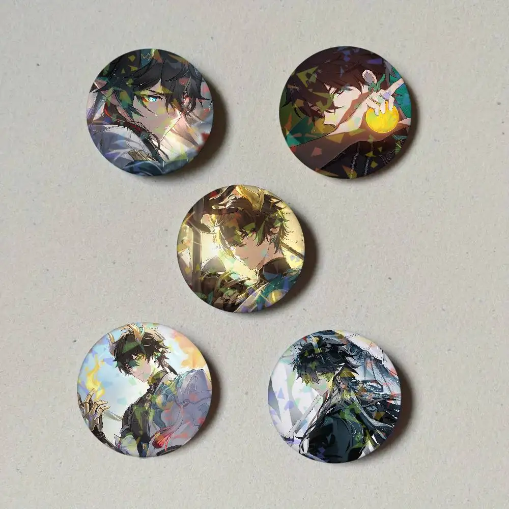 Honkai Star Rail Dan Heng Laser Button Pins Backpack Clothing Decor Brooch Fiction Badge Jewelry Gifts