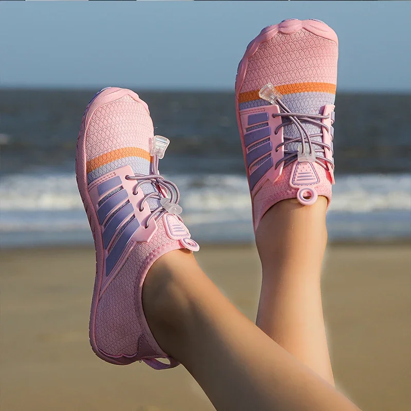 

Women Men Aqua Shoes Five Fingers Upstream Wading Barefoot Outdoor Swimming Surfing Water Shoes Beach Sports Gym Sneakers Unisex