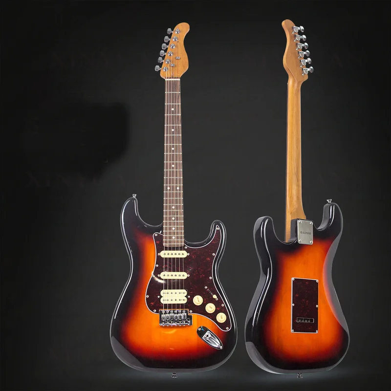 Electric Guitar, Transparent Crystal Solid Bass Wood ST Style Guitarra Electrica Guitarras, Available with Fast Shipping