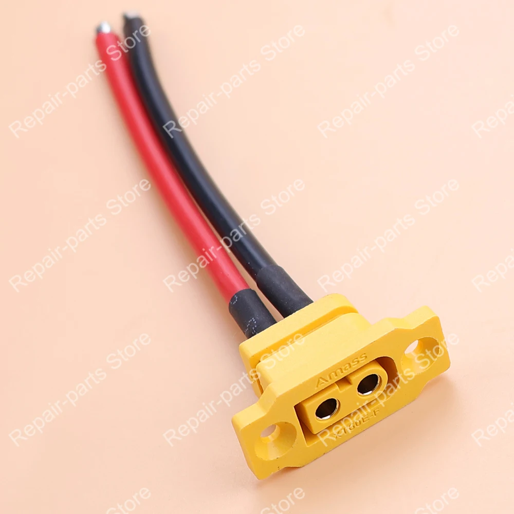 JCD Quick Charge XT60E-F.B Modellflugzeug-Akku Vergoldeter 30A Hochstrom-Buchsenstecker Montierbarer XT60-Anschluss Schwarz – Detail 5