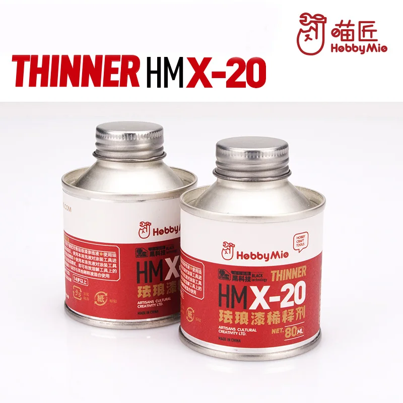 HOBBY MIO HMX-20 Enamel Paint Thinner Pigment Coating Soil Filling Dilution  Chariot Mecha Military Model Hobby Tools