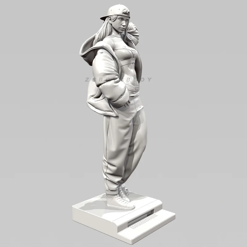 Figurine de Fitness Girl Gk en résine, 50mm 75mm 90mm, Micro Miniature, modèle blanc imprimé en 3d, jouet, Kit non assemblé et non peint