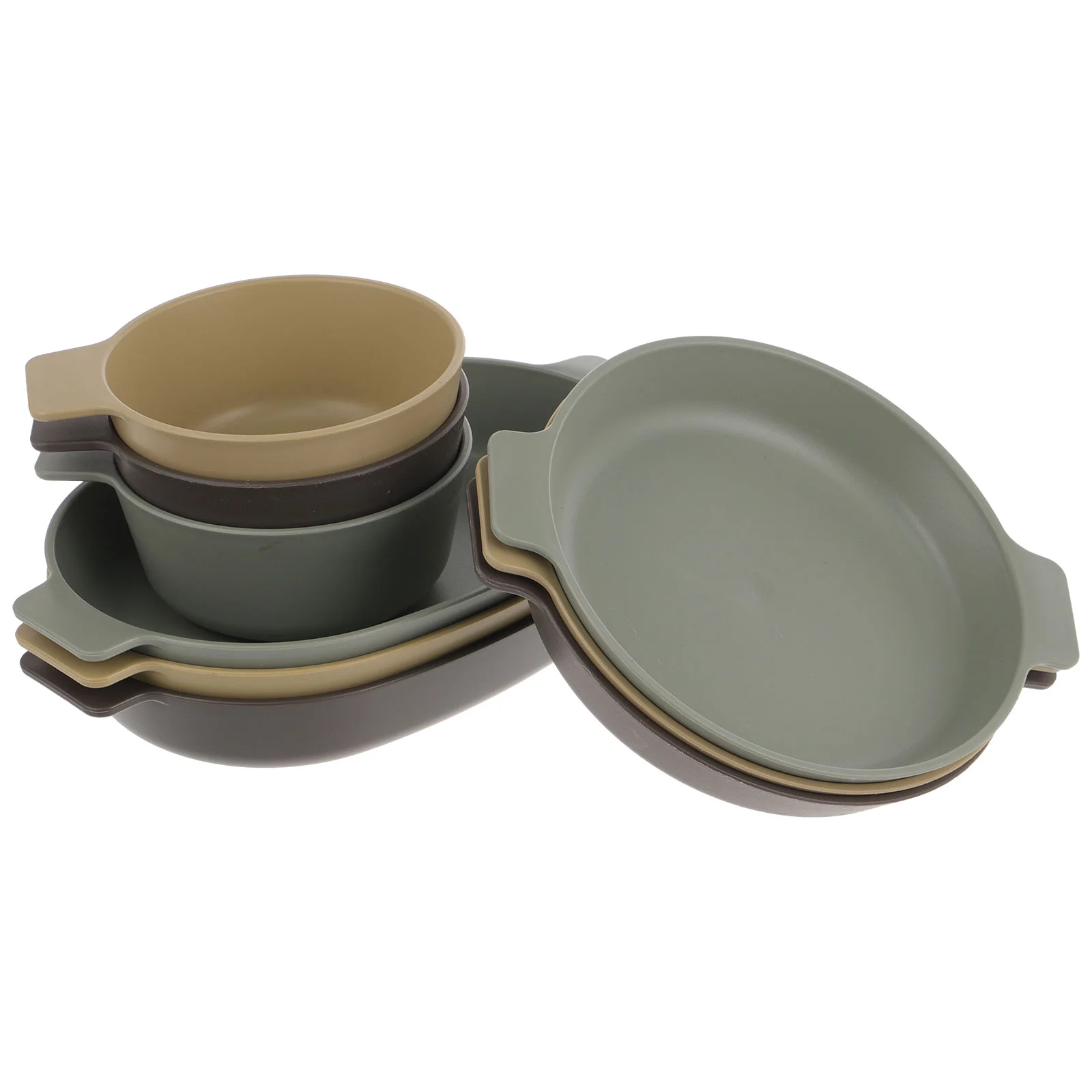 

Serving Utensils Dinnerware Outdoor Tableware Set Plastic Plate Bowl Kit 2350X550X400CM Camping for Dining