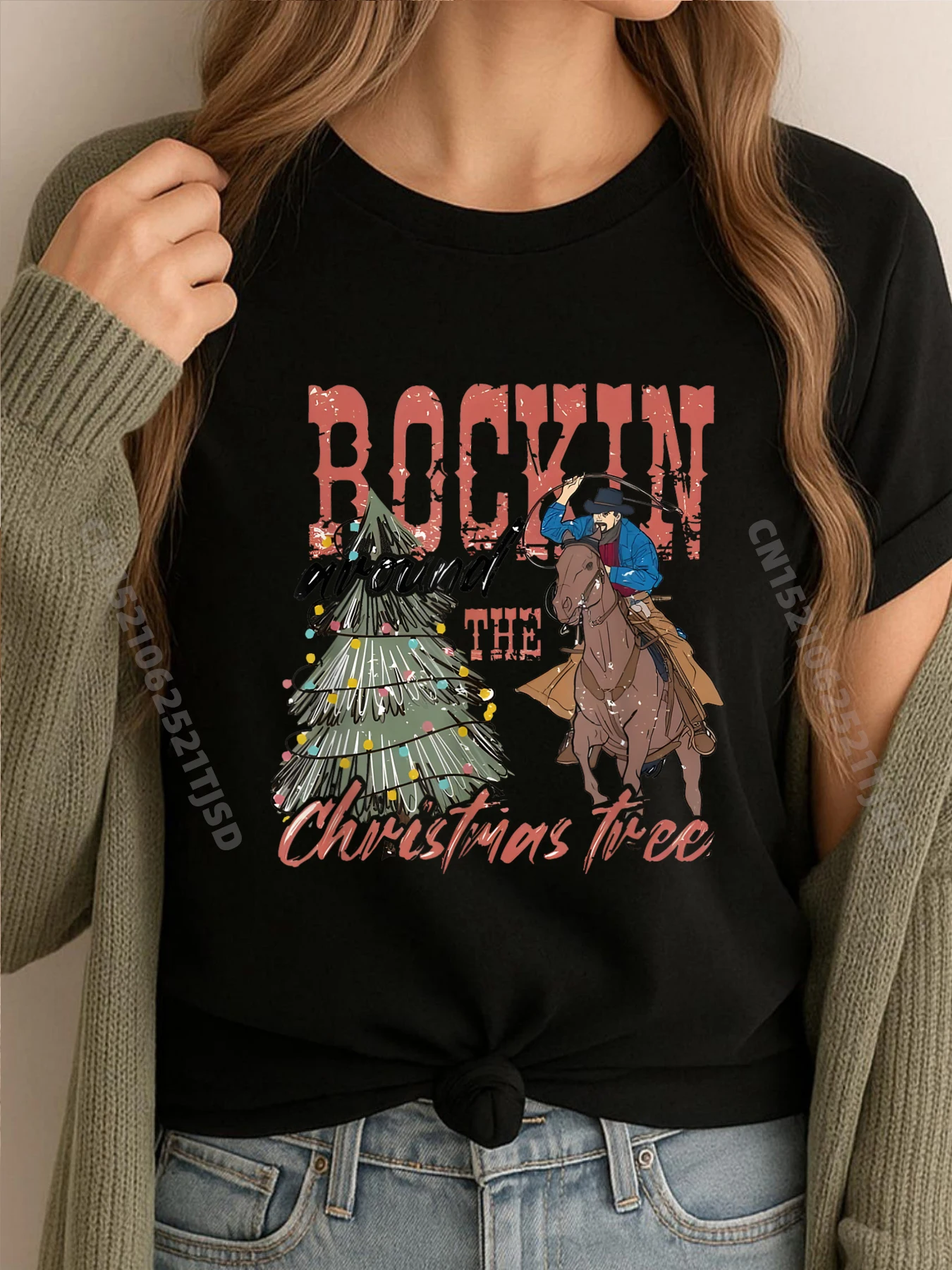 

Гочалка вокруг рождественской елки Рождественская ковбойская лошадь Роскошная дизайнерская мужская одежда