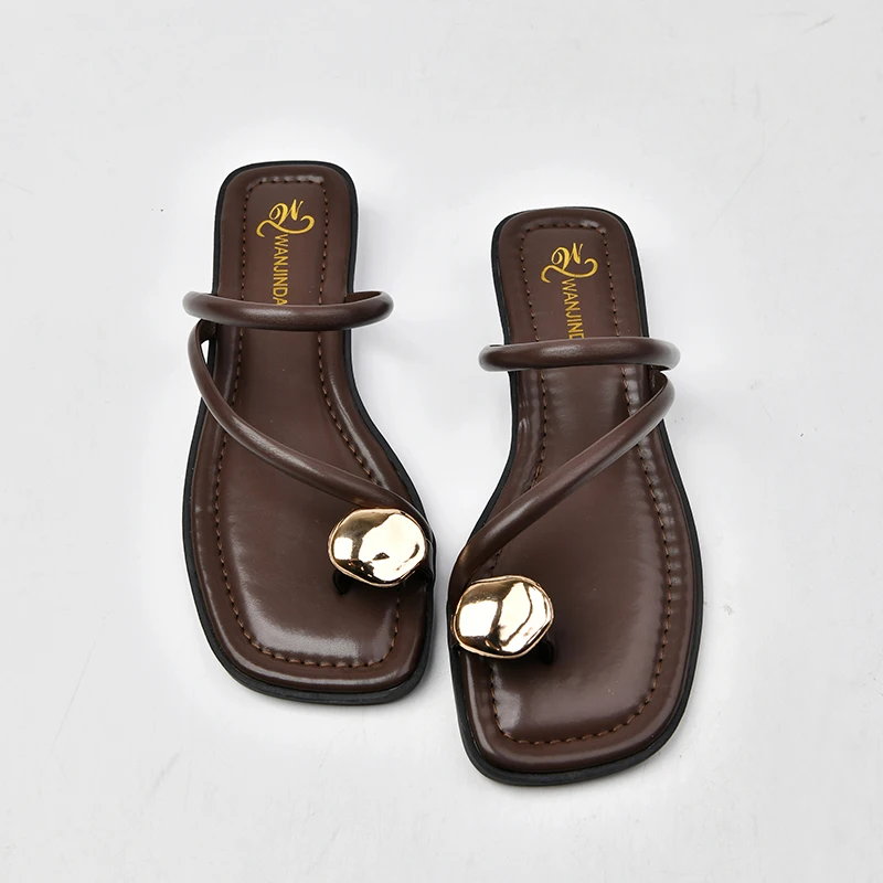 Sandalen Frau Luxus Schuhe für Frauen Flip Flops Frau Wandern Sandale Pantoletten Damen Hausschuhe Slipper Sommerschuhe Sale – Detail 1