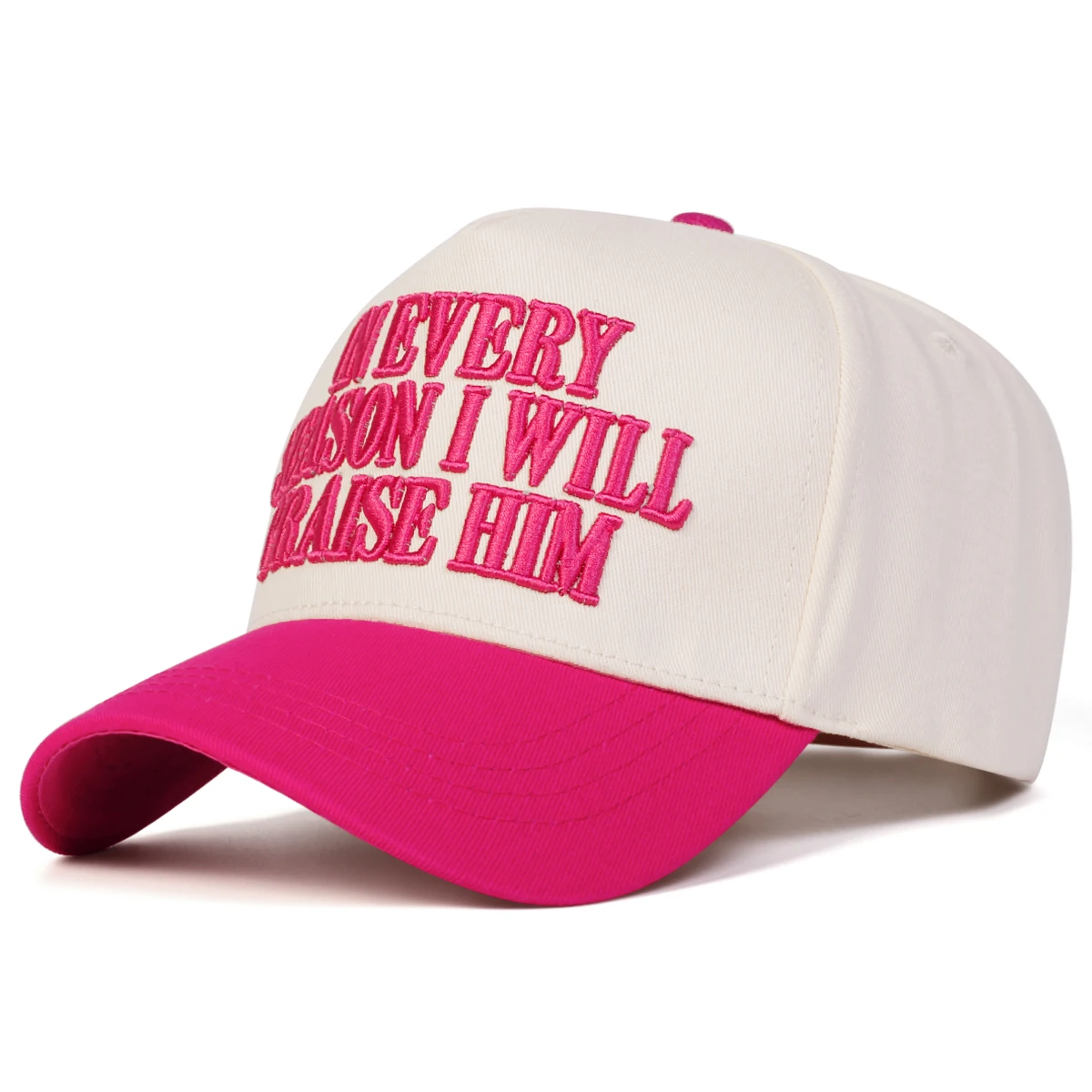 Unisex PRAISE HIM Embroidery Baseball Caps Spring Autumn Outdoor Adjustable Casual Hats Sunscreen Hat Sports Cap