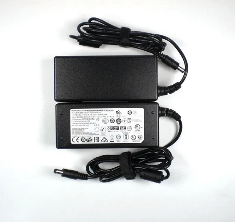 Genuine AC Power Adapter YJS065I-1903420D 19V 3.42 A 65W Charger For MSI Gigabyte GB-BXi5H-4200 LCD LED Monitor Power Supply