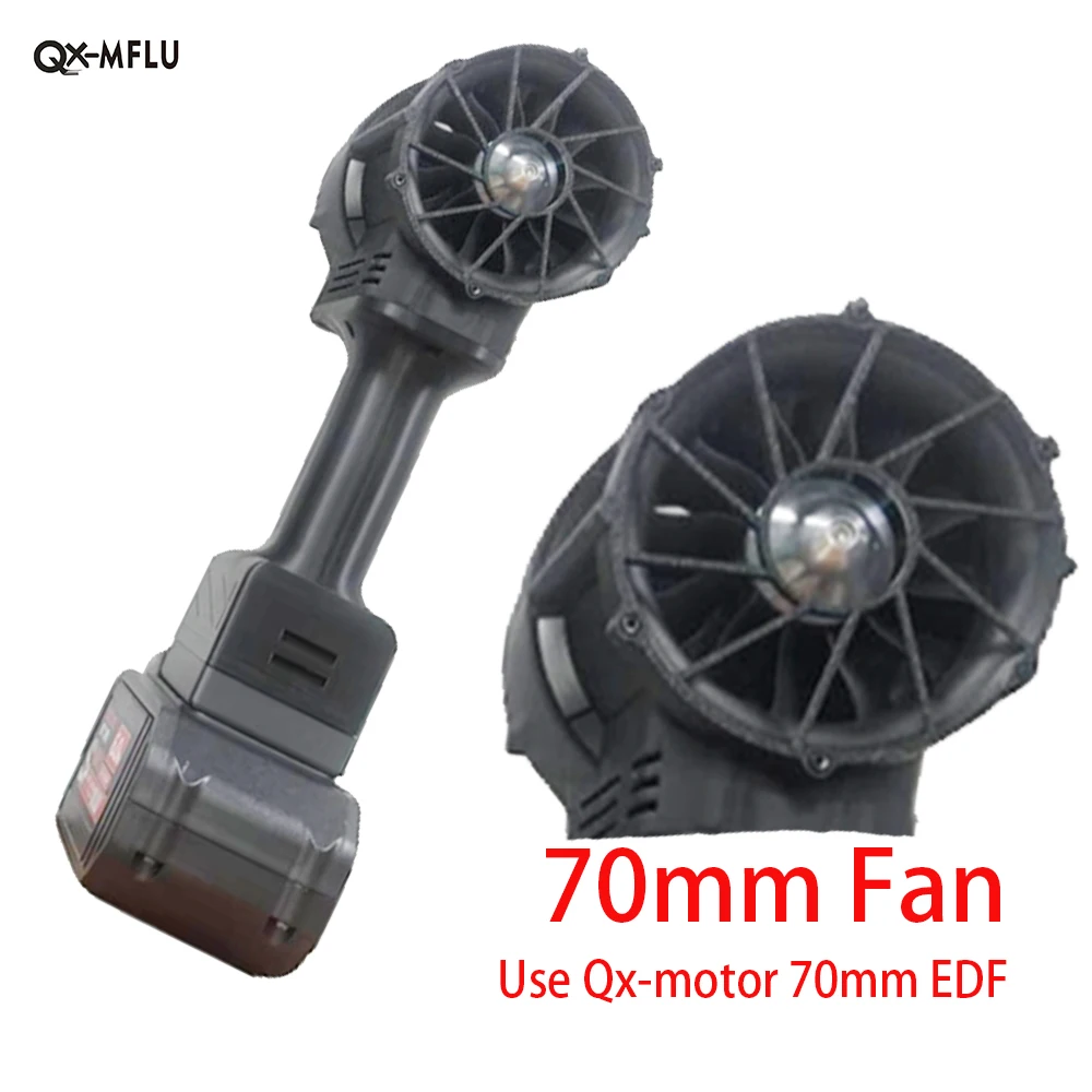 70mm EDF Turbo Jet Fan 78m/s Brushless Motor Turbo Violent Fan Handheld Turbofan for Computer Keyboard Outdoors Car Snow