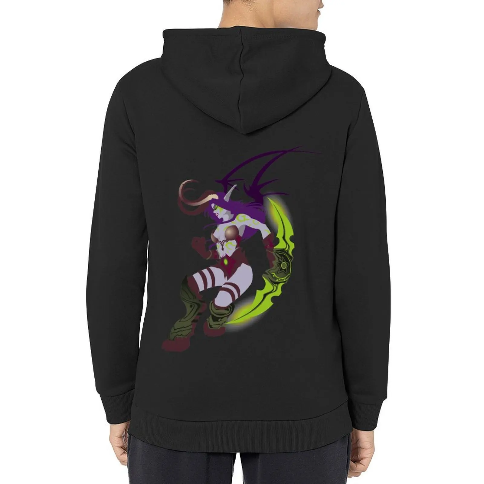 

Demon Hunter Illidan Hoodie graphic t shirts men korean autumn clothes mens clothing men's clothing tracksuits