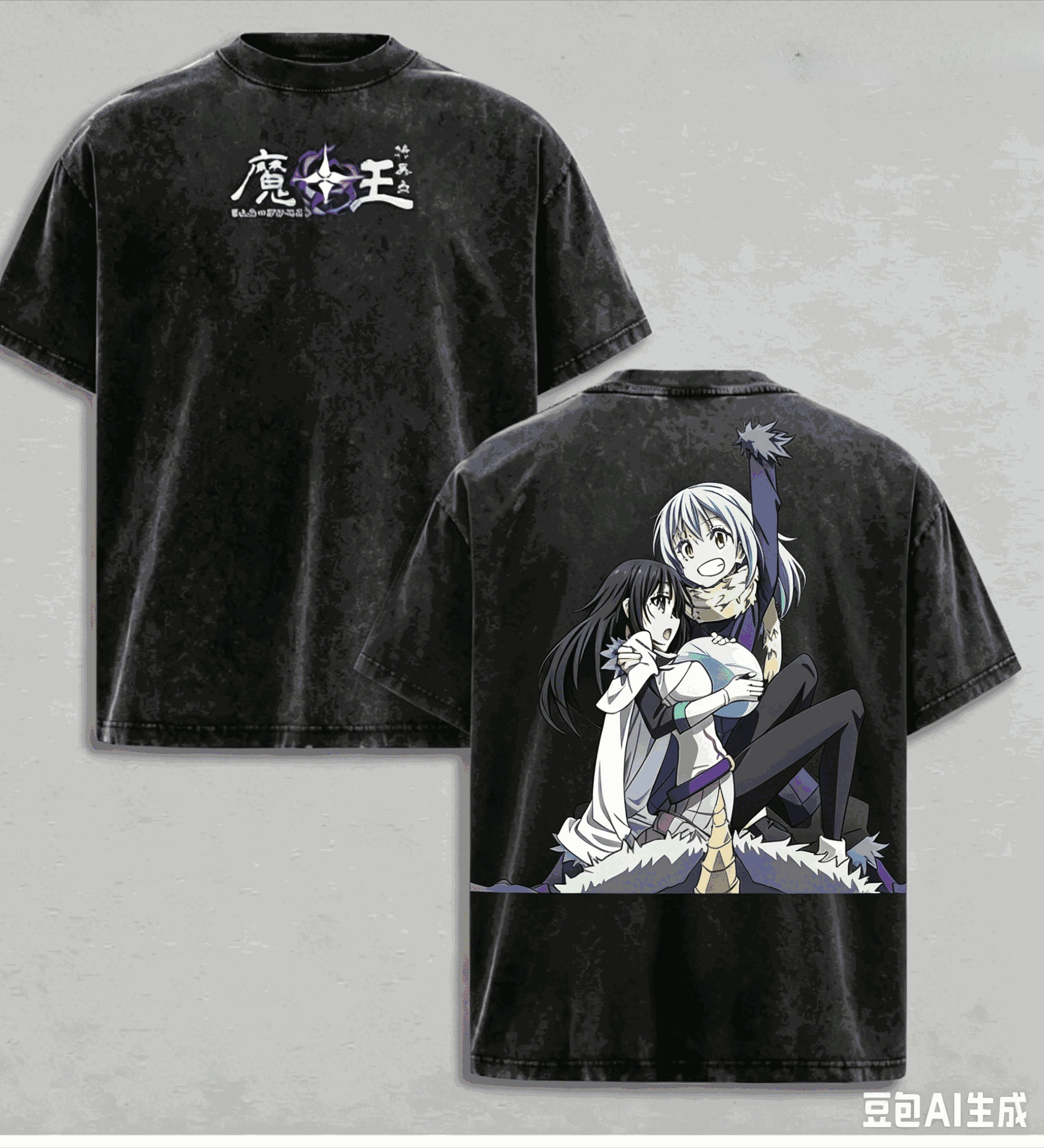 That Time I Got Reincarnated as a Slime Washed T-shirt 2026 New Model personality Clothes shirt Year round clothing Retro soft