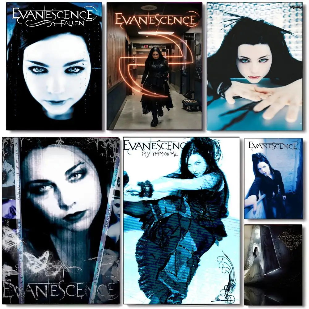 Goth Rock Band E-Evanescence Poster Wall art print art suitable for living room bedroom bar parlor home decor gift