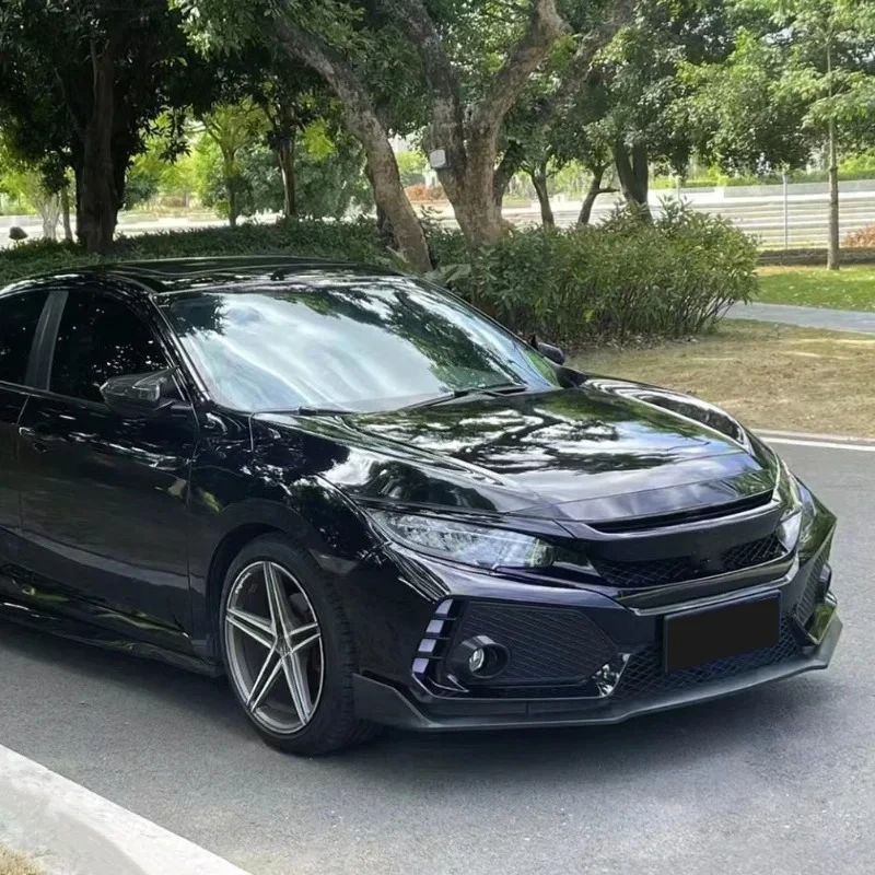 For Civic 2016-20201Tenth Generation Front Bumper Lip Whole Body Kit Front Lip Spoiler Dream Garage 2025 Front Bumpers Suitable