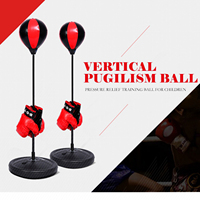 Children Boxing Set Kids Boxing Set Adjustable Height Kids Punching Ball Bag Speed Boxing Sports Set Fighting Game With Gloves