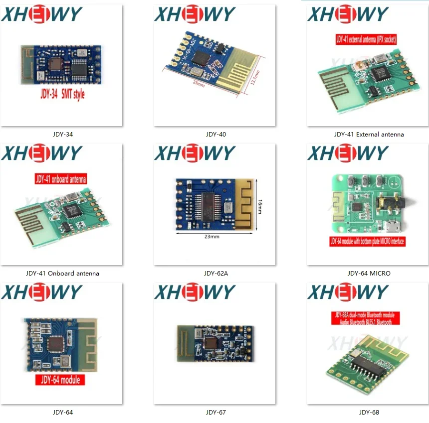 1ชิ้นโมดูล jdy ซีรีส์ JDY-08 10 16 19 23 24 25 27 31 33 34 40 41 62A 64 67 68A บลูทูธโมดูลส่งข้อมูลพอร์ตอนุกรม