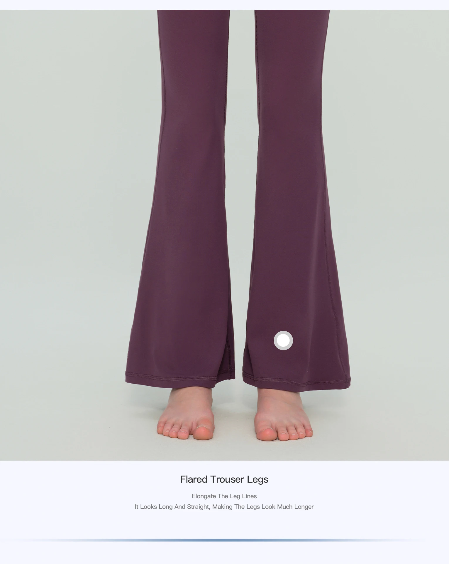 Damen High-Waist Eng Anliegende Hüftstraffende Schlanke Lange Yoga-Schlaghose Atmungsaktive Komfort-Fitness-Freizeit-Sport-Hose – Detail 7