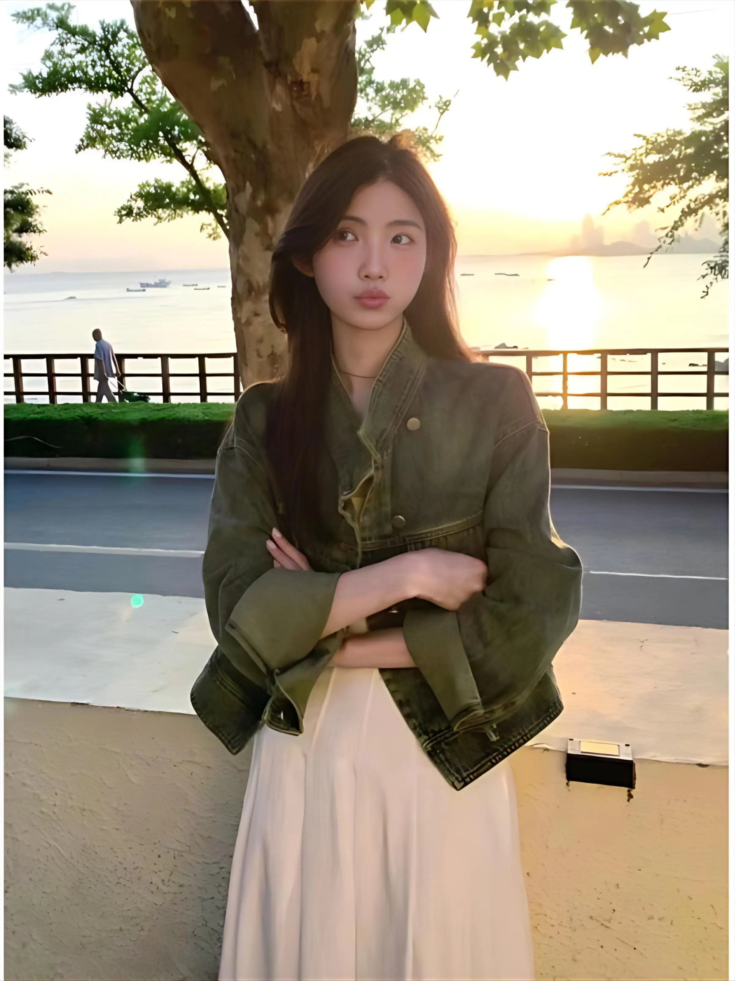 

Джинсовые пальто, женская летняя вязаная ультракороткая куртка с заниженными плечами и открытыми передними рукавами-воздушными шарами, минималистичный шикарный карман с карманами