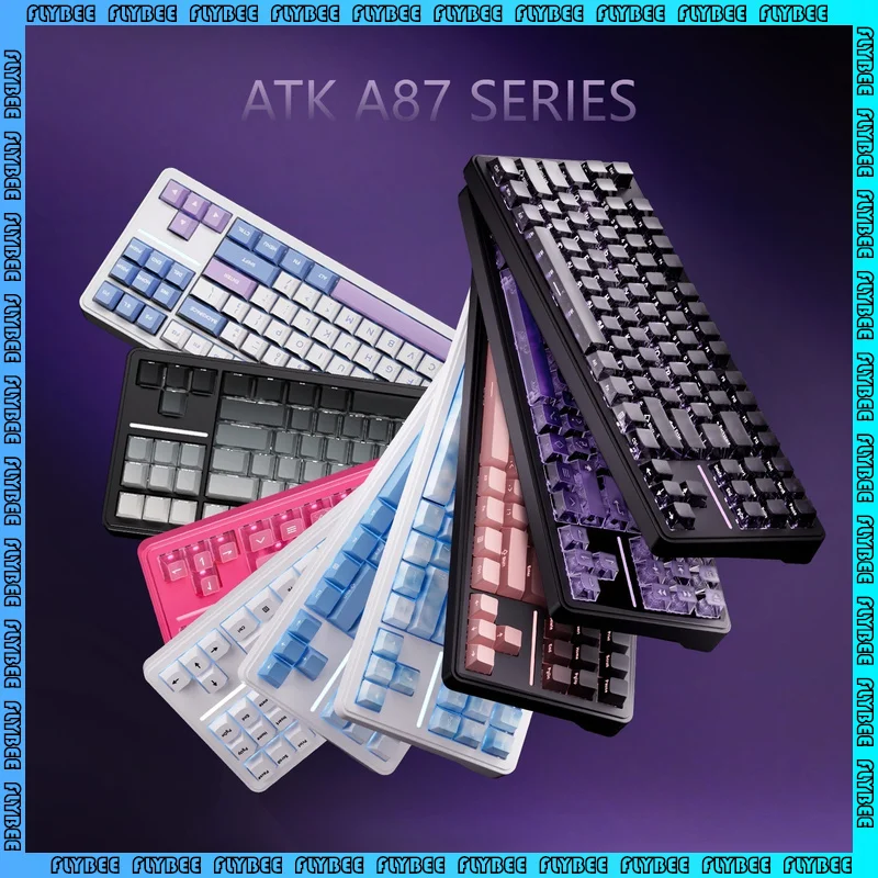 

ATK A87 Mechanical Gaming Keyboard Customized Triple Mode Wireless Bluetooth Computer Office 87 Key Array Esports Controller