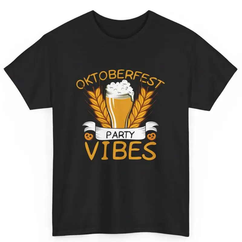 

Oktoberfest Party Vibes Beer Lover Beerfest Cotton T Shirt