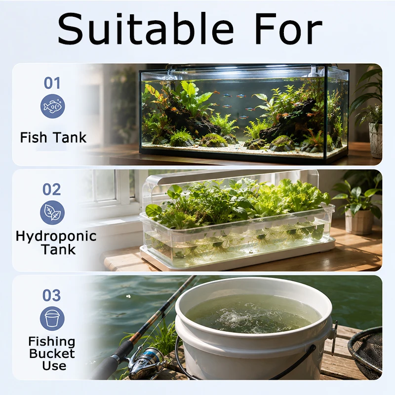 SOBO Leise Aquarium-Sauerstoffpumpe, Fischbecken-Luftpumpe mit Einstellbarer Luftmenge, Hochleistungs-Sauerstoffgenerator, Luftkompressor, Belüfter 220V – Detail 6