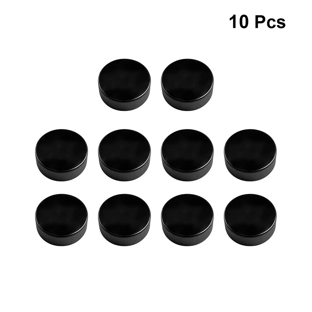 

10 pcs Ice Hockey Pucks Professional Rubber Standard Sports Supplies Training Practice Pond Rink Team Sport Equipment For Adults