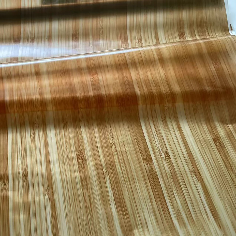 Yellow Bamboo Wood Grain Hydro Dip Film 0.5Mx2M - Water Transfer Vinyl for Car Interior Wrap, DIY Wood Effect Decal 123
