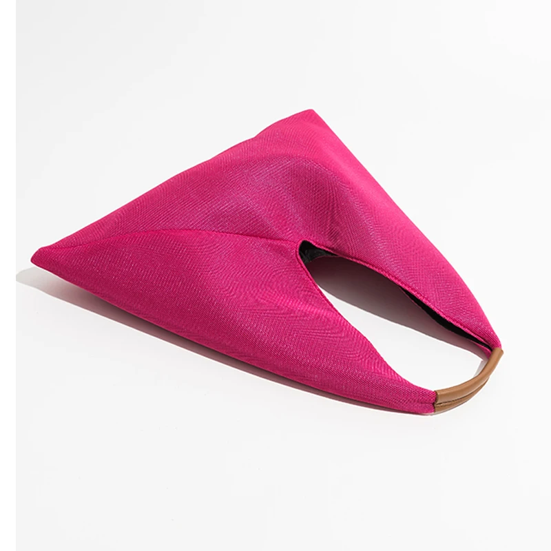 Triangle Bag Large Capacity Grid Nylon The Fabric Underarm Bag Luxury Designer Handbags For Women 2023 New Shoulder Tote Bag