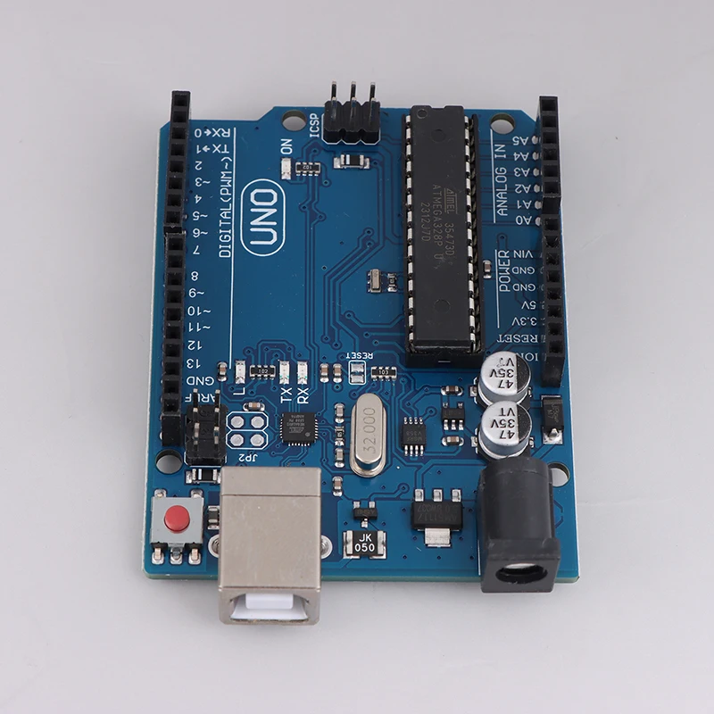 Módulo microcontrolador UNO R3 MEGA328P, Compatível com cabo USB, ATmega328P, ATMEGA16U2, Compatível, Brand New, 1Pc