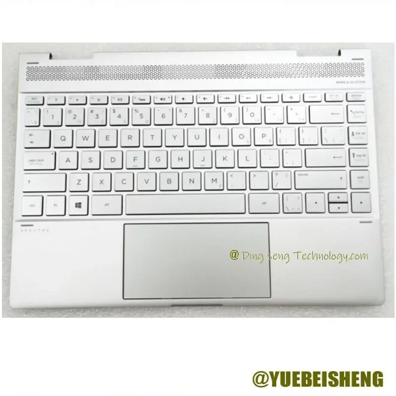 

YUEBEISHENG New/org for HP Spectre x360 13-AE 13-ae007tu Palmrest FR French keyboard upper cover Touchpad Silver