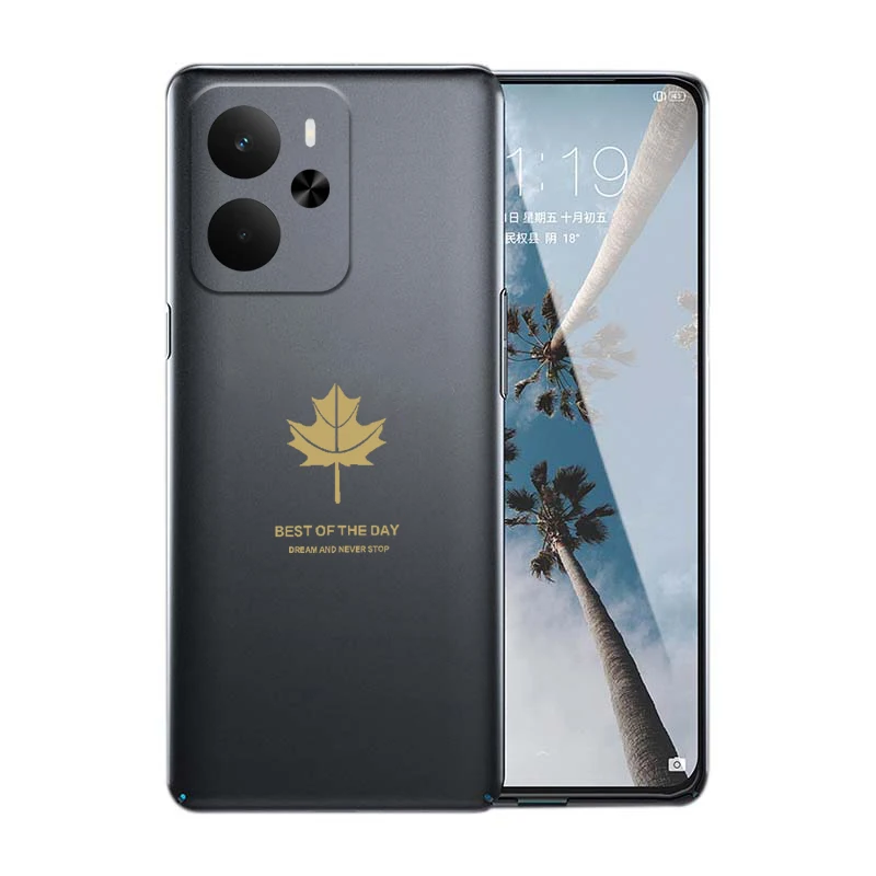

Auroras For Realme 14T 14X 5G 14 Cover Luxury Maple Leaf Silicone TPU Soft Case For Realme 14 T 14 X 14T 5G Shell