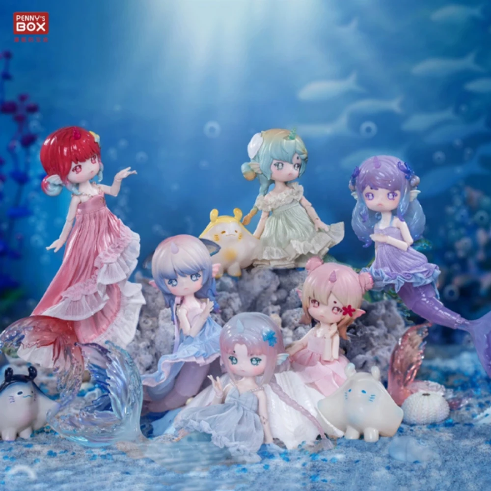 

Penny's Treasure Box Русалка с эвкалиптовым покрытием Tide Secret Series Bjd Кукла слепая коробка ручной работы подвижные украшения для кукол