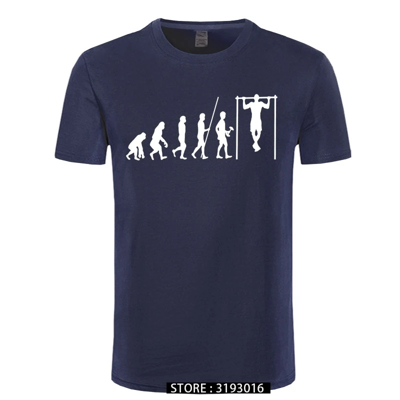 Calisthenics T Shirt Evolution Calisthenics T-Shirt 100 Cotton Cute Tee Shirt Male Short-Sleeve  Graphic Beach Tshirt