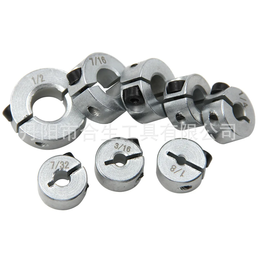 8pc silver inch positioning ring open mouth optical shaft fixing ring shaft sleeve limit ring lock positioning ring tool