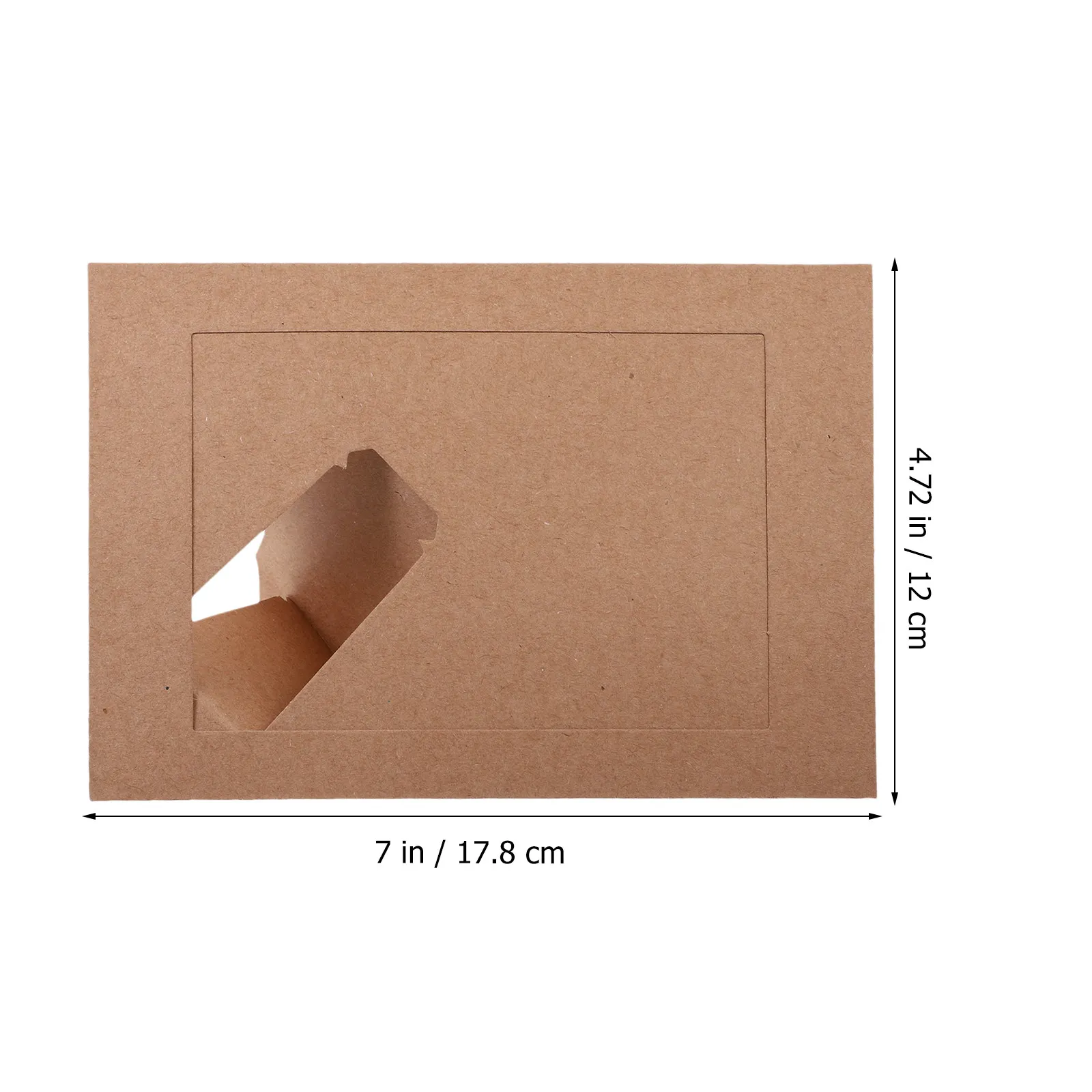 Kraft Paper Photo Frames 10 Pack Sturdy Desktop Picture Holders Retro Blank Frames for Home Decor