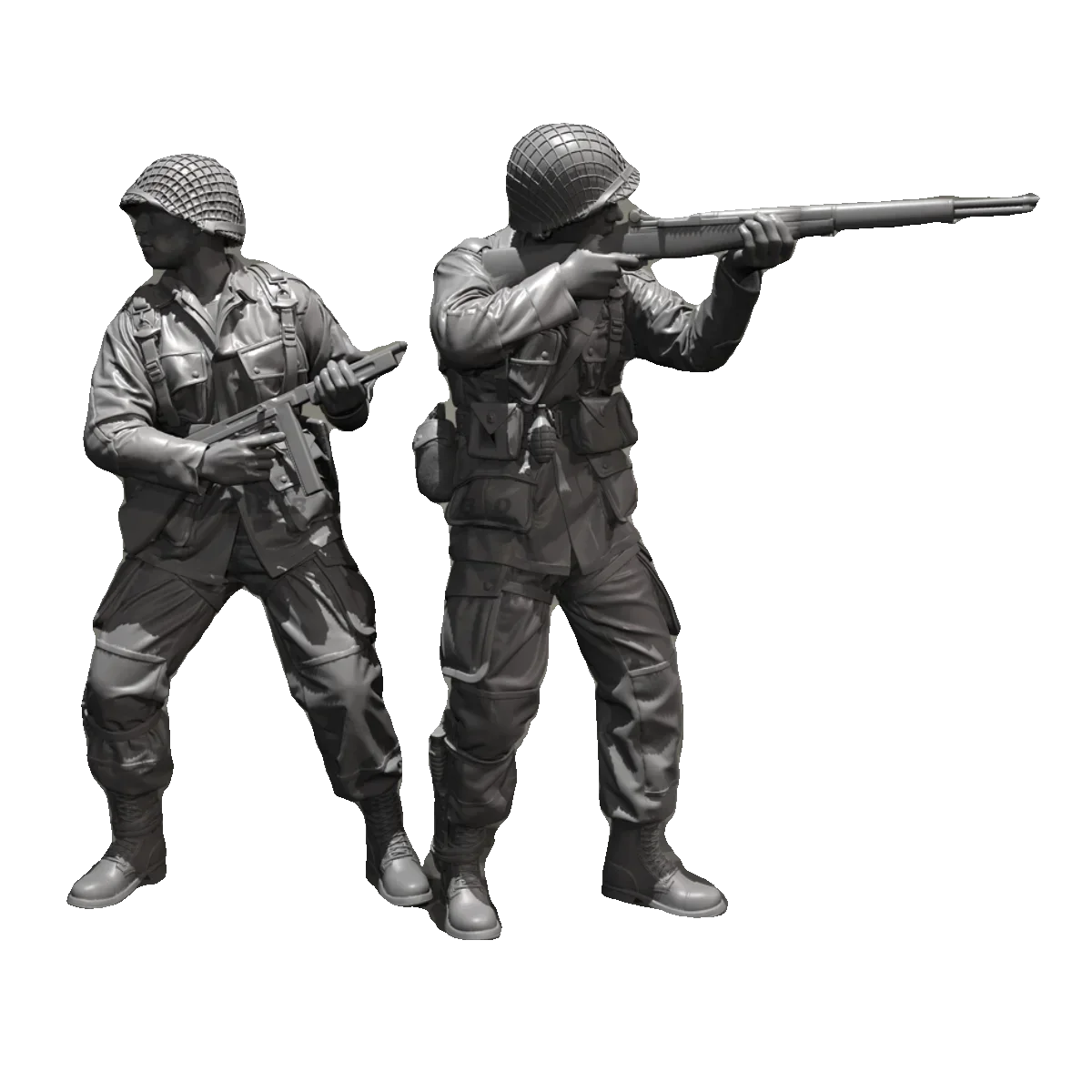 Tinggi Pria 50mm 75mm Resin tentara model kit gambar tidak berwarna dan dirakit sendiri (3D Printing ) TD-6414/3D