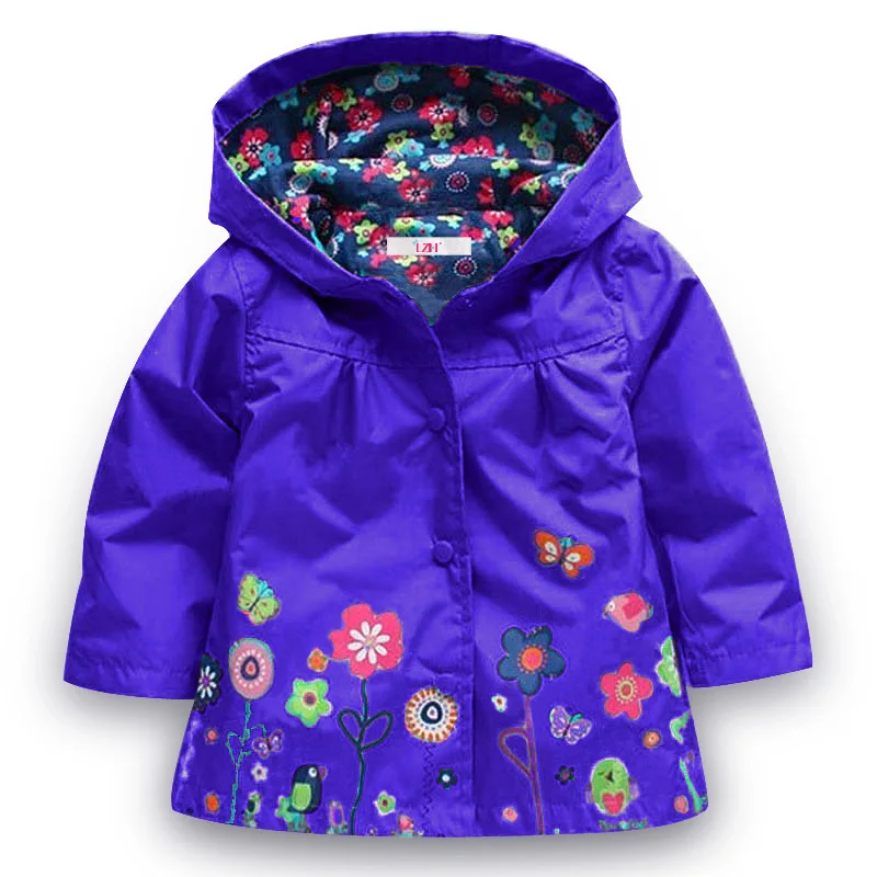 LZH Girls Coat Long Sleeve Dinosaur Kids Boys Autumn Spring Plush And Thick Windproof And Waterproof Jacket Windbreaker Clothes