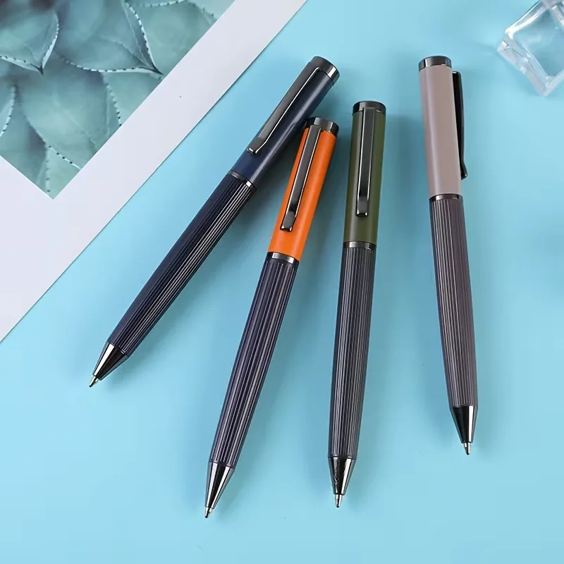 1 Piece Personalized Custom Logo Metal Ballpoint Pen with Laser-Engraved Name and Date, Morandi High-Quality Metal Ballpoint Pen, Business Office Gift, Student Writing Pen, an Exquisite Metal Ballpoint Pen with Smooth Writing, High-Quality Promotional Gift Pen, Professional Signature Pen for Men and Women