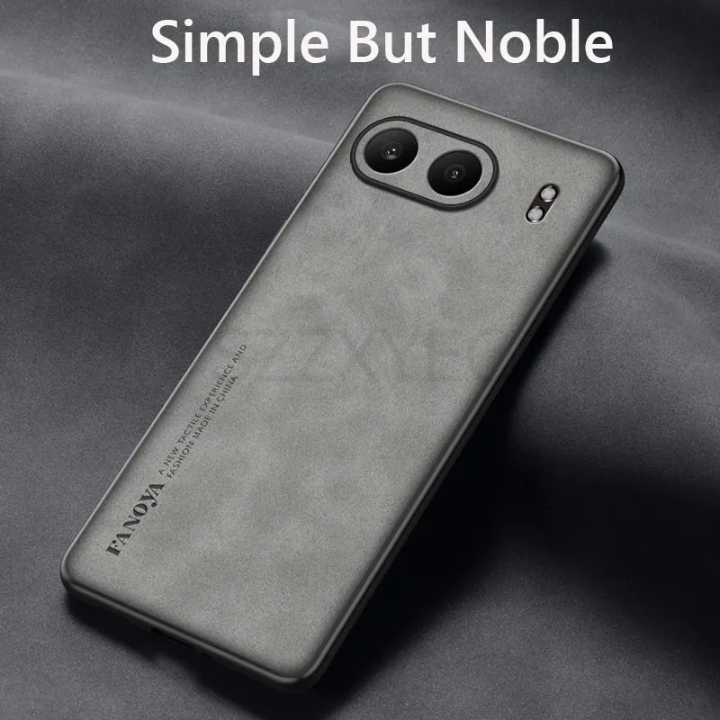 Luxury Retro Leather Skin Feel Case For OnePlus Nord 4 Nord4 5G Shockproof Matte Silicone Soft Case Cover