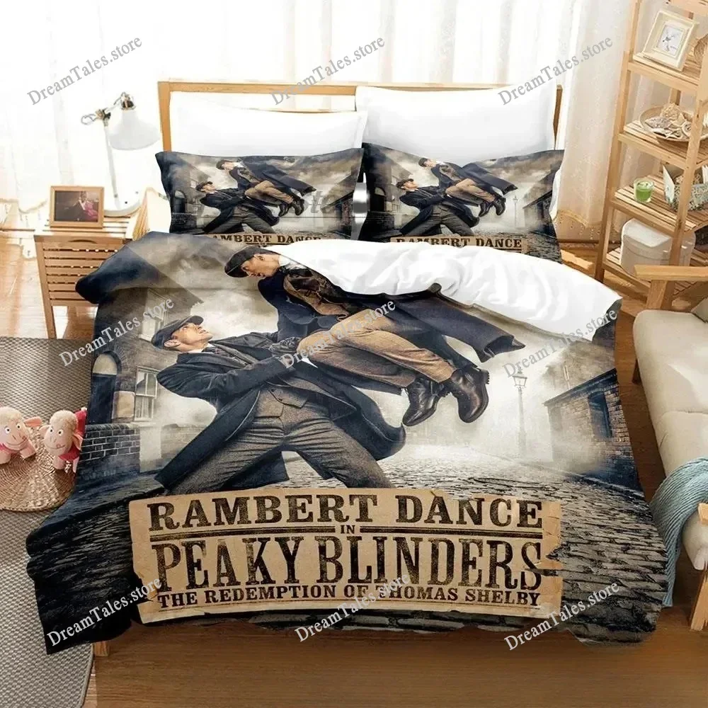3D Print Peaky TV Blinders Bedding Set Boys Girls Twin Queen King Size Duvet Cover Pillowcase Bed Boys Adult Home Textileextile